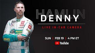 Live Denny Hamlins Daytona 500 In-Car Camera presented by Toyota