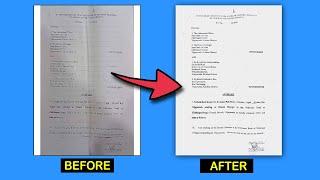 How To Repair DOCUMENTS in Photoshop  How Get Perfect Print From Whatsapp Images or Documents edit