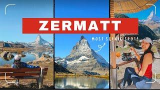 WHERE TO HIKE IN ZERMATT SWITZERLAND  RIFFLESEE 5 LAKES HIKE GOURMET TRAIL AND MORE