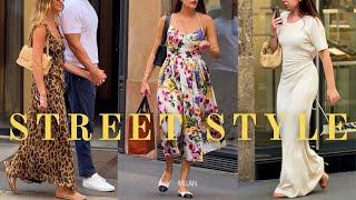 Milan Street Style Moments Chic Outfits and Gorgeous Looks•Memorable Summer 2024 Trends