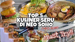 TOP 5 KULINER SERU DI NEO SOHO MALL YANG  WAJIB KAMU COBA - VLOG MYFUNFOODIARY