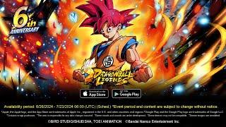 DRAGON BALL LEGENDS  LL Super Saiyan God Goku TRAILER - 6th Anniversary DB Legends Reveals Edit