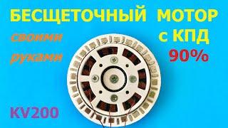 Бесщеточный мотор с КПД 90%  BLDC motor high efficiency 90%