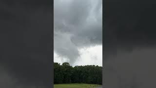 Watching a Tornado Attempting to Form in a Rotating Thunderstorm