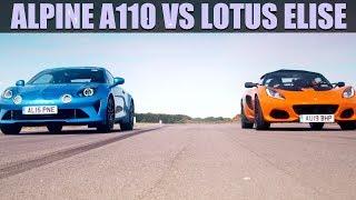 Alpine A110 VS Lotus Elise - Fifth Gear Shootout  Fifth Gear