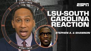 Stephen A. & Shannon REACT to the LSU vs. South Carolina ejections & scuffle  First Take