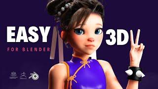 Easily create 3D Characters for Blender FAST