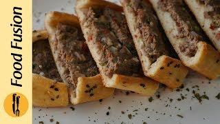 Turkish Pide   2 ways -  Recipe by Food Fusion  Meat  cheese  Pizza Like Bread