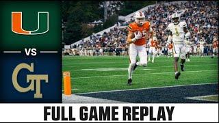 Miami vs. Georgia Tech Full Game  2022 ACC Football