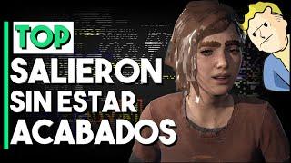 10 VIDEOJUEGOS que SE LANZARON AL MERCADO... Sin ESTAR TERMINADOS