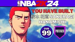 NEW BEST DUNKING BUILD??  NBA 2K24 SAKURAGI HANAMICHI BUILD  SLAM DUNK 2K24