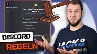 JETZT REGELN für deinen DISCORD SERVER erstellen Discord Server Regeln Tutorial