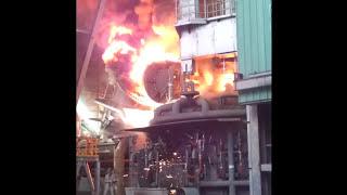 Furnace China 100kAmps test run internal explosion