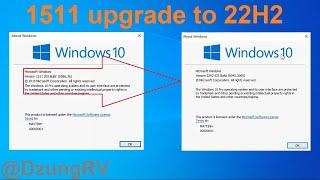 How to update Upgrade Version 1511 to 22H2 for Windows 10
