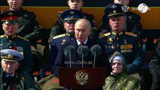 Выступление Владимира Путина на военном параде на Красной площади. Полное видео