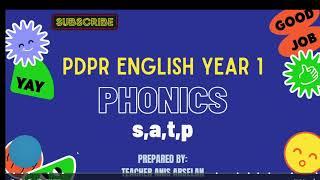 PDPR 2021  English Year 1  Phonics SATP  Lesson 1