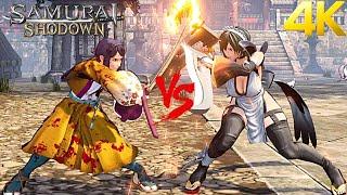 Samurai Shodown - Hibiki Takane vs Iroha Level 5 AI Versus Gameplay  Samurai Spirits  Samsho