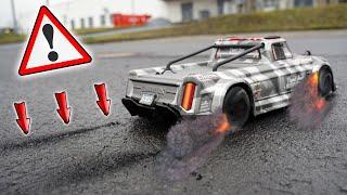 140+ Kmh RC AUTO MEGA BURNOUT und DRIFTEN Reifen qualmen  Carson tuning von 74  auf 100+ Kmh