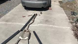 Custom Exhaust And Burble Tune Audi A4 B6 1.8T Quattro Straight Pipe