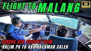 AIRBUS A320 JOURNEY TO MALANG - COCKPIT VIEW  From Halim Perdanakusuma to Abdul Rachman Saleh