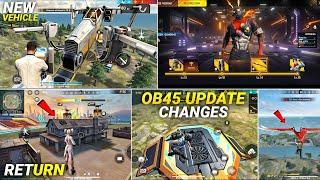 OB45 UPDATE CHANGES l FREE FIRE NEW EVENT l FF NEW EVENT l OB45 UPDATE FREE FIRE