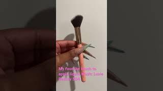 My favorite brush to apply liquid blush Luxie Beauty 504 #blusher #blushhack