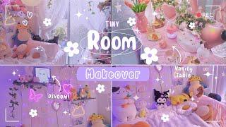 Tiny Room Makeover    Kawaii coquette Pink Haul Daiso shopping aesthetic