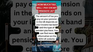 How much tax will I pay on my pension UK? #uktax #ukproperty #ukrealestate