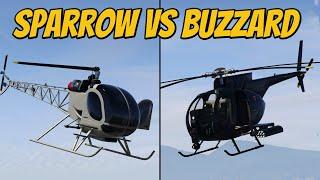 Sparrow VS Buzzard Attack Chopper  Which is the Better Buy? GTA 5 Online