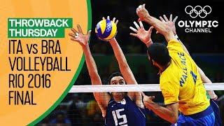 Italy vs Brazil – Mens Volleyball Gold Medal Match at Rio 2016  Throwback Thursday