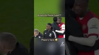 Arteta and Pepe beef