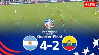 ARGENTINA vs ECUADOR  Quarter-Final Conmebol Copa America USA 2024 Full Match