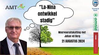 La-Nina ontwikkel stadiger Reën lyk nog goed vir Midsomer...  21 Aug 2024