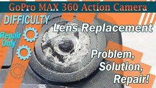 How to replace  lens on the GoPro MAX 360 Action Camera 