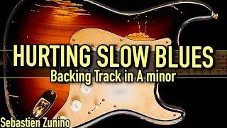 Hurting Slow Blues Backing Track in A minor SZBT 1034