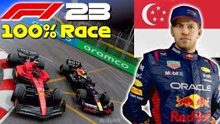 F1 23 - Vettel Returns To Red Bull #16 100% Race Singapore