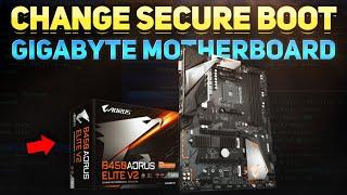 How to Enable or Disable Secure Boot Gigabyte Bios Tutorial