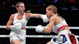 SKYE NICOLSON clinically white-washes DYANA VARGAS to retain her WBC featherweight title.