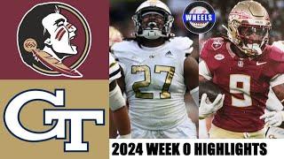 #10 Florida State vs Georgia Tech AMAZING  College Football Week 0  2024 College Football