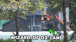 Movie World Update  Wicked Witchs Castle Progress in Wizard of Oz Land & MORE