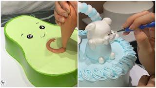 Làm bánh kem quả bơ 3D bánh kem heo mini  make a avocado cake pig cake