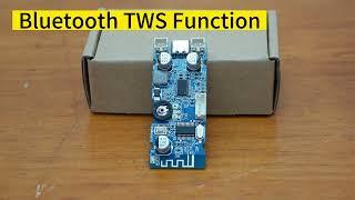 Stereo 5W Bluetooth 5.0 Amplifier Board w Volume Control & Bluetooth Unpair  TWS Function