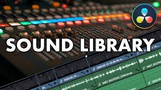 Audio Bibliothek  Sound Library  Sounddesign  DaVinci Resolve Studio Tutorial