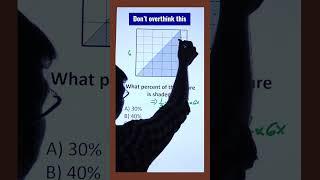 Simple Math Learn  Percentage of Shaded Region Algebra Math Question #maths #math #shorts