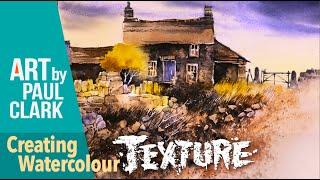 How to Paint an Old Cottage in Watercolour using Lots of Texture