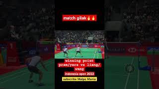 match dramatispramyere vs liangwang di indo open 2023 #badminton #shorts #viral