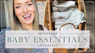 20 Things You ACTUALLY Need for a Newborn Baby + Postpartum Care  Minimal Baby Essentials Checklist