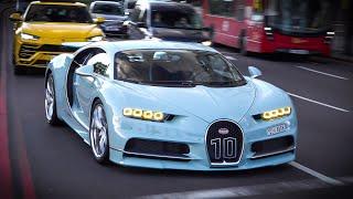 Supercars in London May 2023 - #CSATW506 Chiron Veyron Senna Aventador