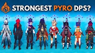 Arlechino vs All Pyro dps Who is strongest Pyro DPS in  Genshin Impact 