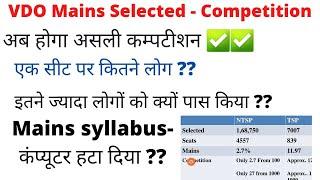 VDO Mains Real Competition  VDO Mains Detailed syllabus  Real Competition is now ??